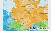 Political Shades Map of Lüneburg