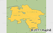 Savanna Style Simple Map of Niedersachsen, cropped outside