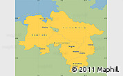 Savanna Style Simple Map of Niedersachsen, single color outside