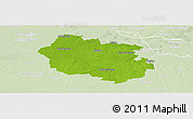 Physical Panoramic Map of Oldenburg, lighten