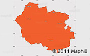 Political Simple Map of Oldenburg, cropped outside