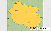 Savanna Style Simple Map of Oldenburg, cropped outside