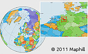 Political Location Map of Osnabrück