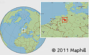 Savanna Style Location Map of Osnabrück