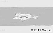 Gray Panoramic Map of Herford, single color outside
