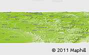 Physical Panoramic Map of Lippe