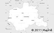 Silver Style Simple Map of Lippe