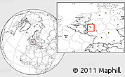 Blank Location Map of Bonn