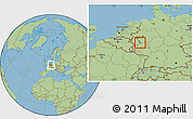 Savanna Style Location Map of Bonn