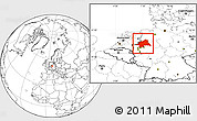 Blank Location Map of Münster