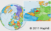 Political Location Map of Münster