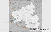 Gray 3D Map of Rheinland-Pfalz