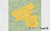 Savanna Style 3D Map of Rheinland-Pfalz