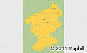 Savanna Style Simple Map of Koblenz, single color outside
