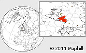 Blank Location Map of Rheinland-Pfalz