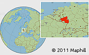 Savanna Style Location Map of Rheinland-Pfalz