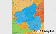 Political Shades Map of Rheinland-Pfalz