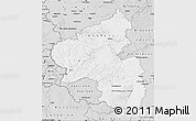 Silver Style Map of Rheinland-Pfalz