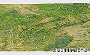 Satellite Panoramic Map of Rheinland-Pfalz