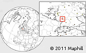 Blank Location Map of Alzey-Worms