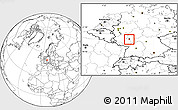 Blank Location Map of Mainz