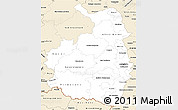 Classic Style Simple Map of Rheinhessen-Pfalz