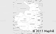 Silver Style Simple Map of Rheinhessen-Pfalz