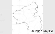 Blank Simple Map of Rheinland-Pfalz, cropped outside, no labels