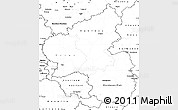 Blank Simple Map of Rheinland-Pfalz