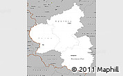 Gray Simple Map of Rheinland-Pfalz