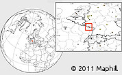 Blank Location Map of Saarbrücken