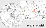 Blank Location Map of Bernburg