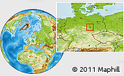 Physical Location Map of Bernburg