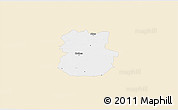 Classic Style 3D Map of Köthen, single color outside