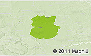 Physical 3D Map of Köthen, lighten