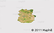 Satellite 3D Map of Köthen, cropped outside
