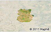 Satellite 3D Map of Köthen, lighten