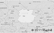 Silver Style 3D Map of Köthen