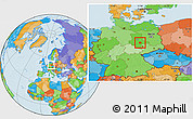 Political Location Map of Köthen