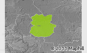 Physical Map of Köthen, desaturated