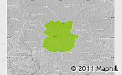 Physical Map of Köthen, lighten, desaturated