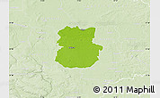 Physical Map of Köthen, lighten