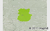 Physical Map of Köthen, lighten, semi-desaturated