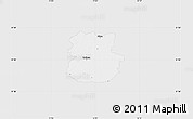 Silver Style Map of Köthen, single color outside