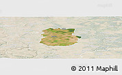 Satellite Panoramic Map of Köthen, lighten