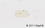 Shaded Relief Panoramic Map of Köthen, cropped outside