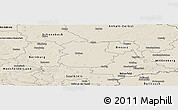 Shaded Relief Panoramic Map of Köthen