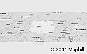 Silver Style Panoramic Map of Köthen