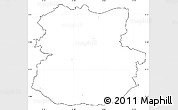Blank Simple Map of Köthen, cropped outside, no labels
