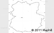 Blank Simple Map of Köthen, cropped outside